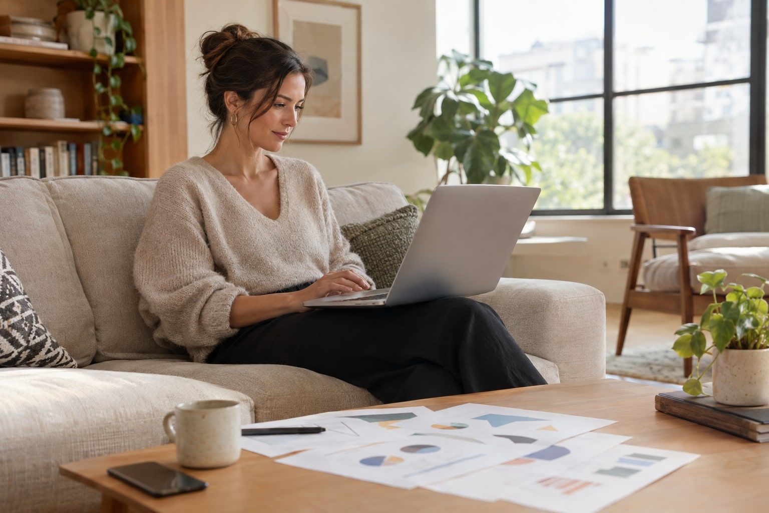 Marketer reviewing which campaigns bring in leads